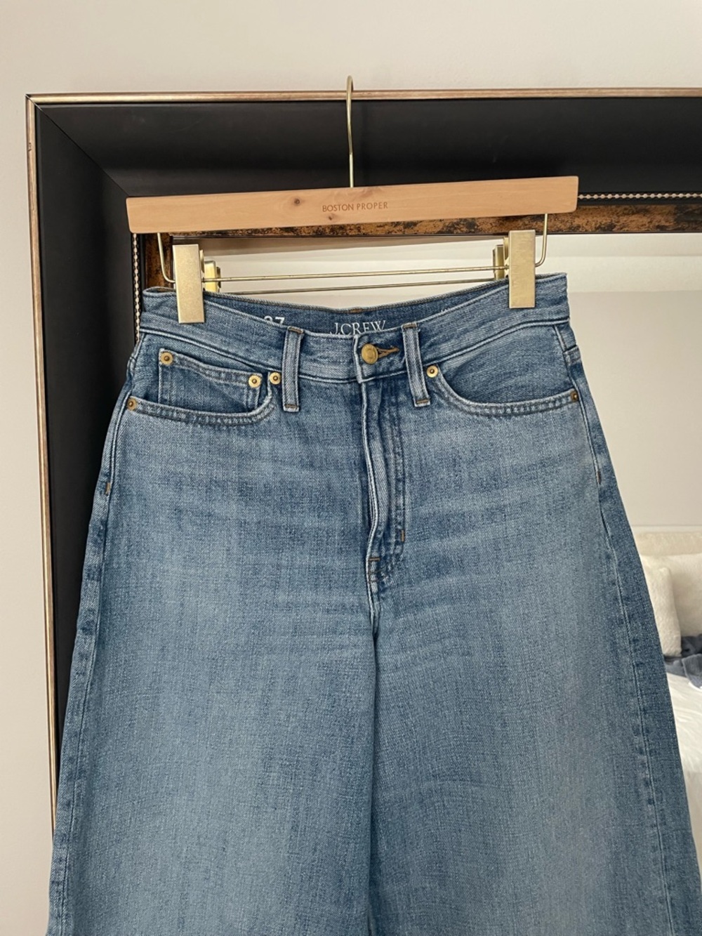 J. Crew Light Wash High-Rise Superwide Leg Jeans - Picture 3 of 6